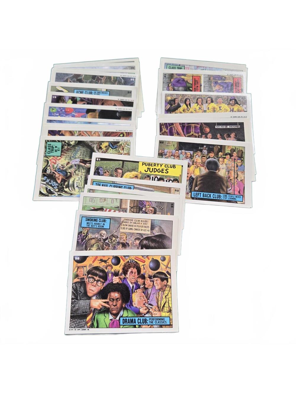Trading Card / 1991 Topps Toxic High School / 29 Cards / No Duplicates